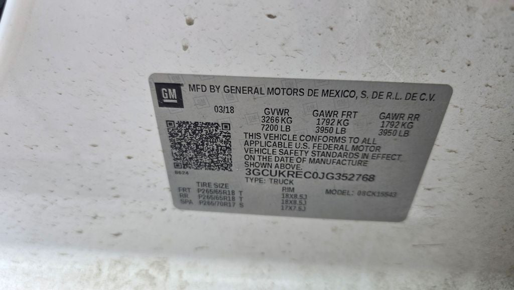 2018 Chevrolet Silverado 1500 LT LT1