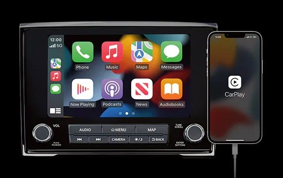 Stay connected with a standard 8" touch-screen display 2023 Nissan Titan | Mankato Nissan in Mankato MN